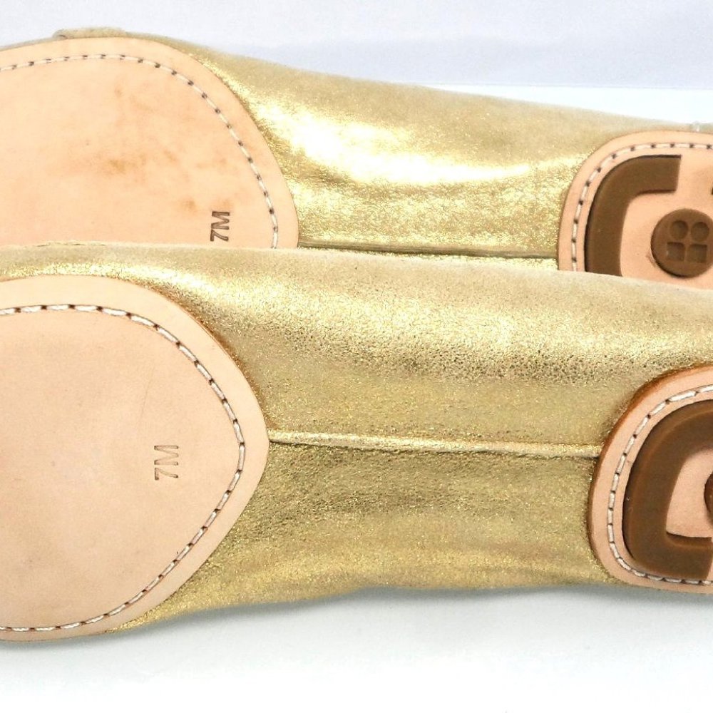 NIB $258 KATE SPADE NY GOLD FRINGED OXFORD BALLET FLATS SLIP ON FLAT LOAFERS - Picture 8 of 9